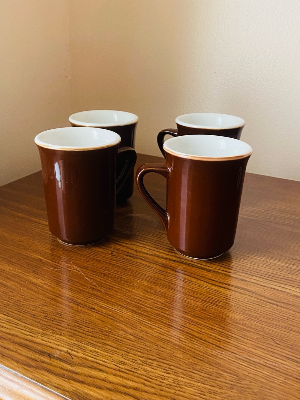 4-4 inch vintage mugs